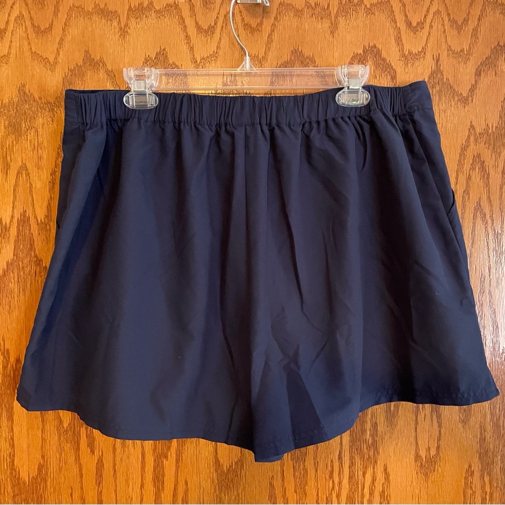 Swimsuits For All Blue Flat Front Swim Shorts 18 - Picture 6 of 6